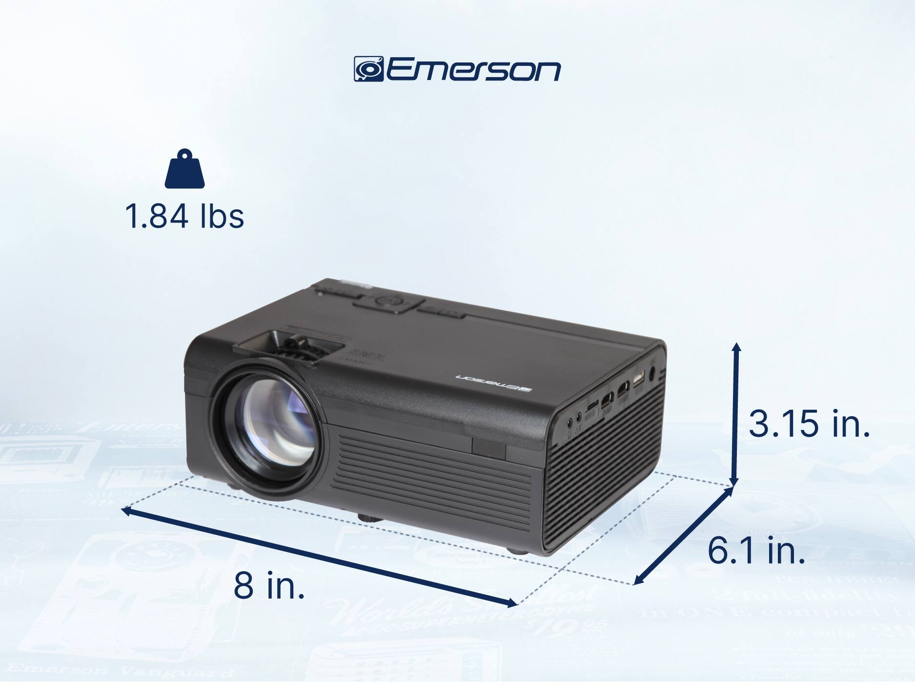 Emerson 1.84 lbs - 3.15 in. 6.1 in. 8 in.