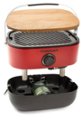 Left. Cuisinart - Venture™ Portable Gas Grill - Red/Black/Wood.