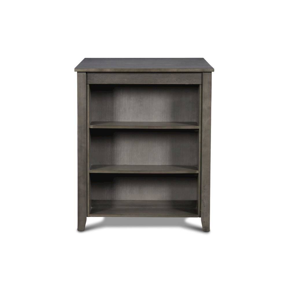 Alt View 6. FurniFact - Gray Small Dining Table for 2 – Compact Solid Wood Table and Chairs Set - Gray.