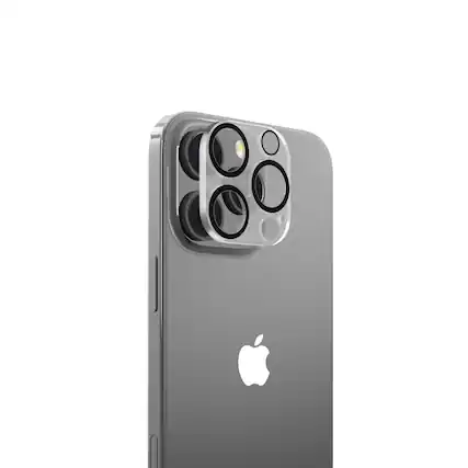 Front. Mybat Pro - MyBat Pro Tempered Glass Lens Protector (2.5D) for Apple iPhone 16 Pro Max / 16 Pro - Clear - Clear.