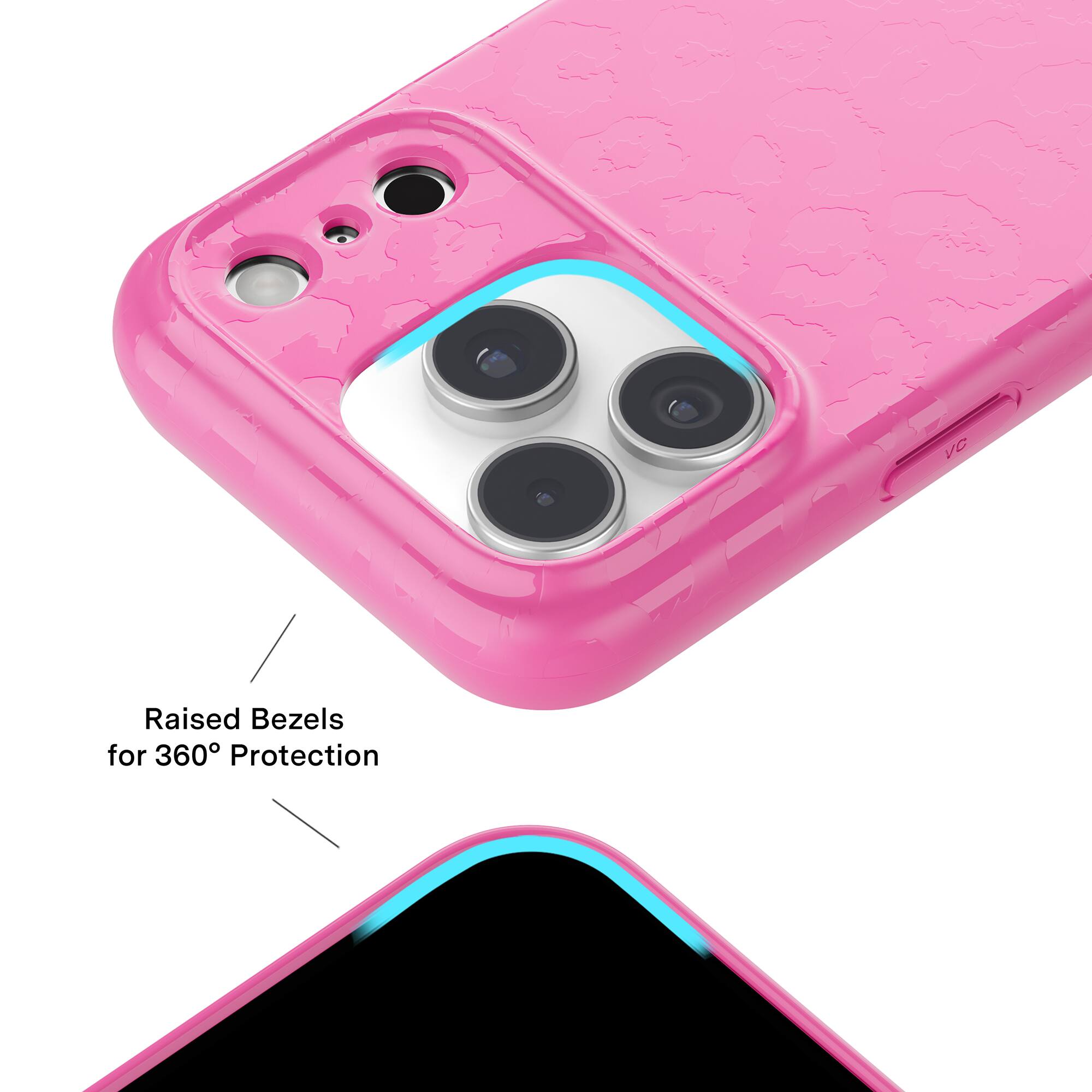 Raised Bezels for 360° Protection