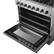 Alt View 2. Forno Appliances - 36 in. Wide 6 Burner Marco 5.36 Cu. Ft. Freestanding Dual Fuel Convection Range with Dual Ring Burner - Silver.