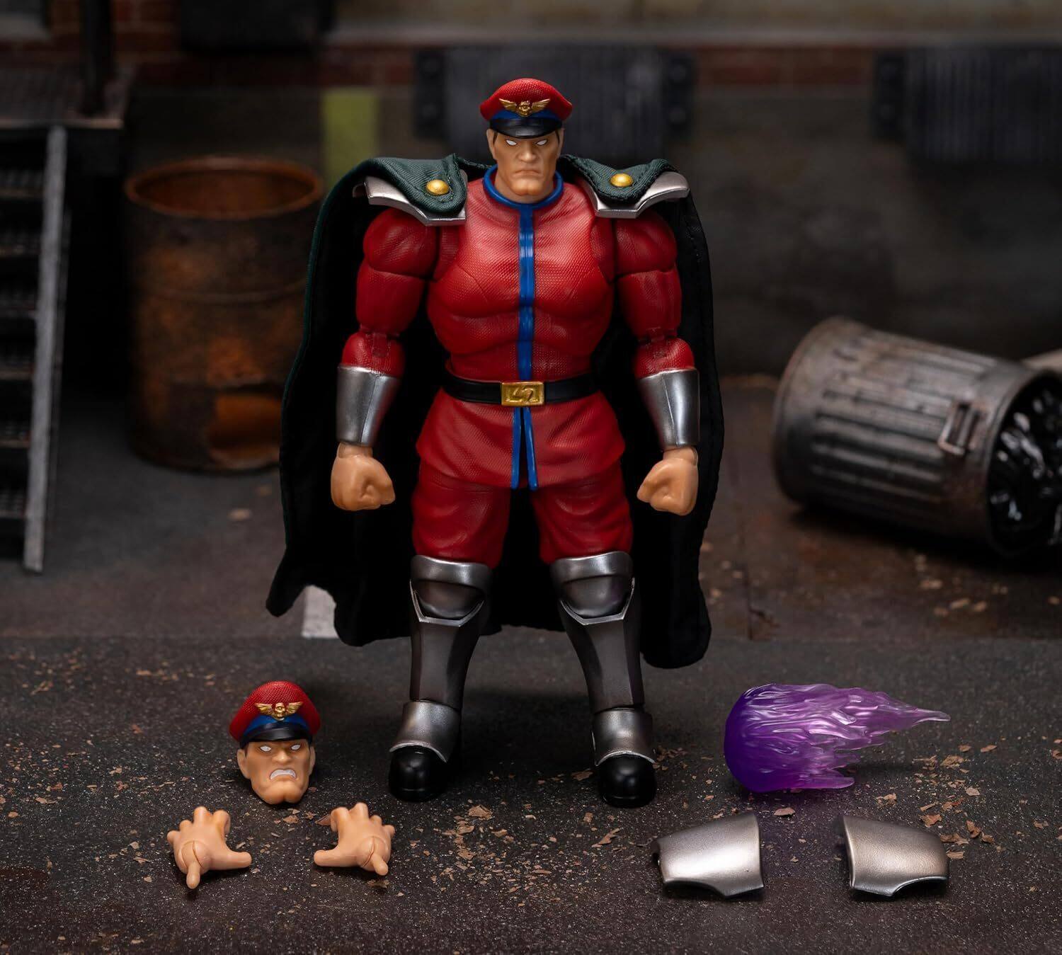 Angle. Jada Toys - Jada Toys Street Fighter II M. Bison 6-in Articulated Collectible Action Figure.