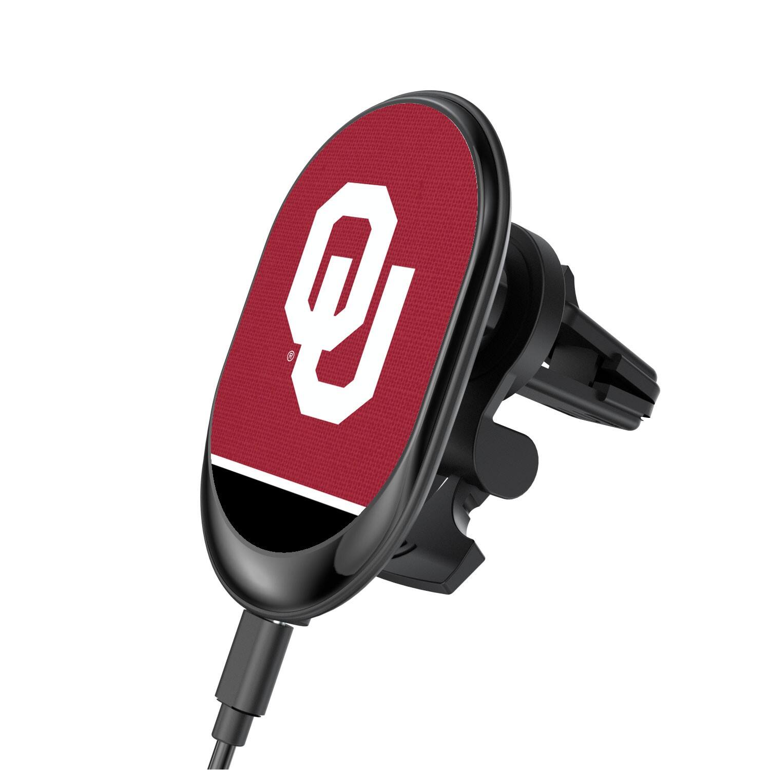 Keyscaper - Oklahoma Sooners Wireless Magnetic Car Charger - Multicolor
