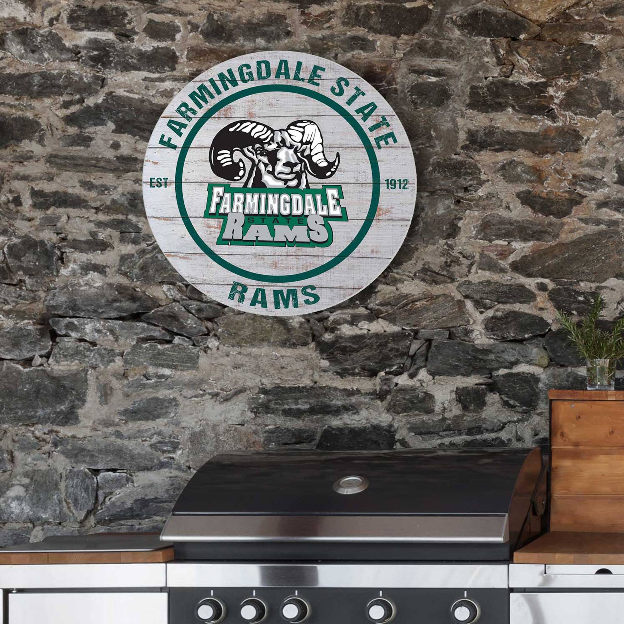 FARMINGDALE STATE  
EST 1912  
FARMINGDALE STATE RAMS  
RAMS