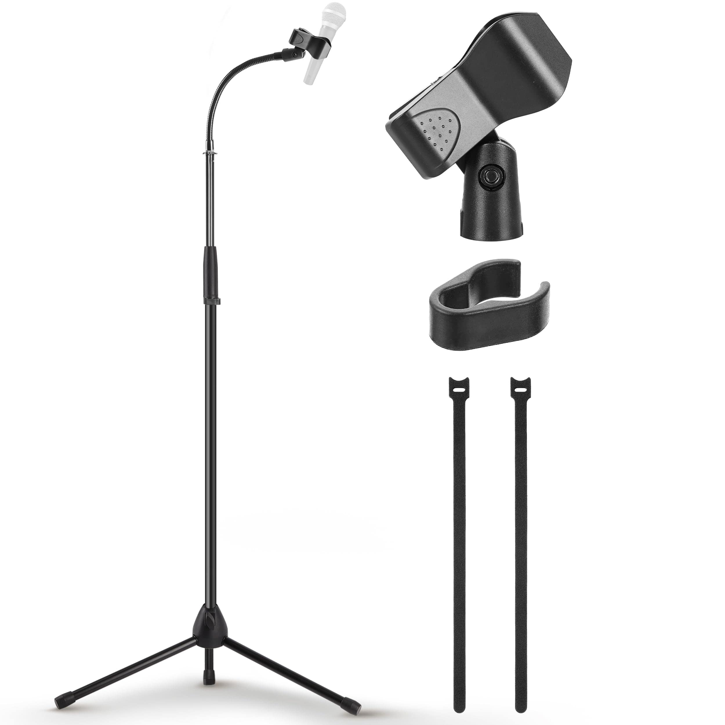 Pyle - Tripod Mic Stand, Adjustable Gooseneck