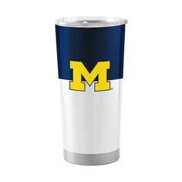 Logo Brands - Michigan Wolverines 20oz. Colorblock Stainless Tumbler - Multicolor