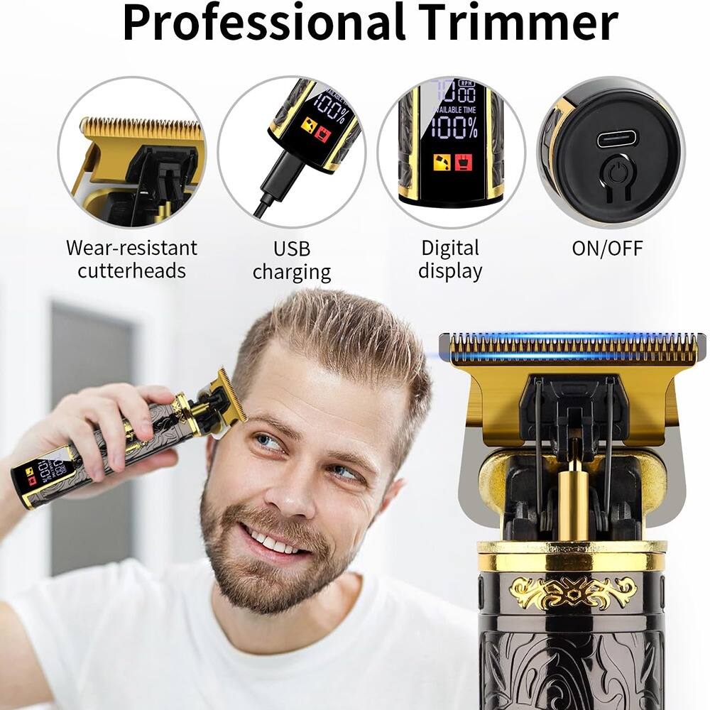 Professional Trimmer

- Wear-resistant cutterheads
- USB charging
- Digital display
- ON/OFF

100% Available Time
100% Wear-resistant USB cutterheads charging
Digital display ON/OFF