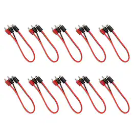 DS18 Audio - Level 1 RCA Y-Splitter Cable, 1 Female to 2 Male (10-Pack)