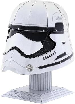 Metal Earth - First Order Stormtrooper Helmet 3D Metal Model Kit Fascinations - Silver