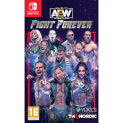 All Elite Wrestling
Fight Forever
Nintendo Switch
PEGI 16
www.pegi.info
Yuke's
THQ Nordic - T (Teen 13+)