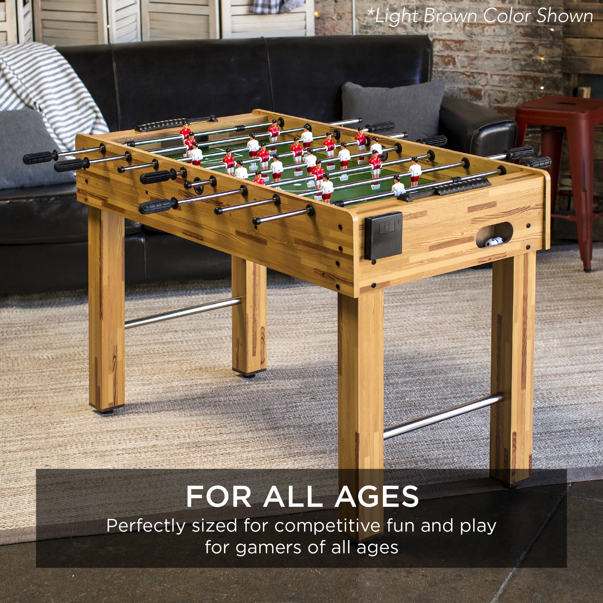 *Light Brown Color Shown
FOR ALL AGES
Perfectly sized for competitive fun and play for gamers of all ages