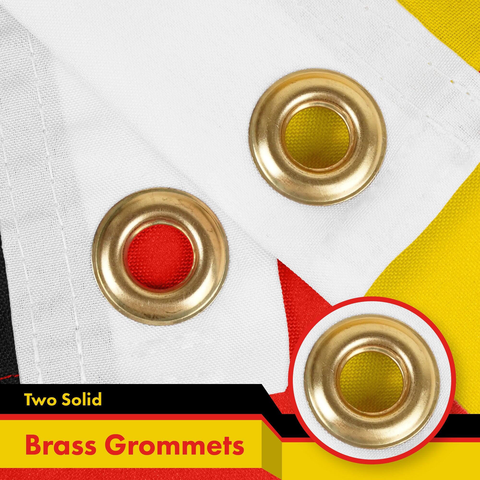 Two Solid Brass Grommets