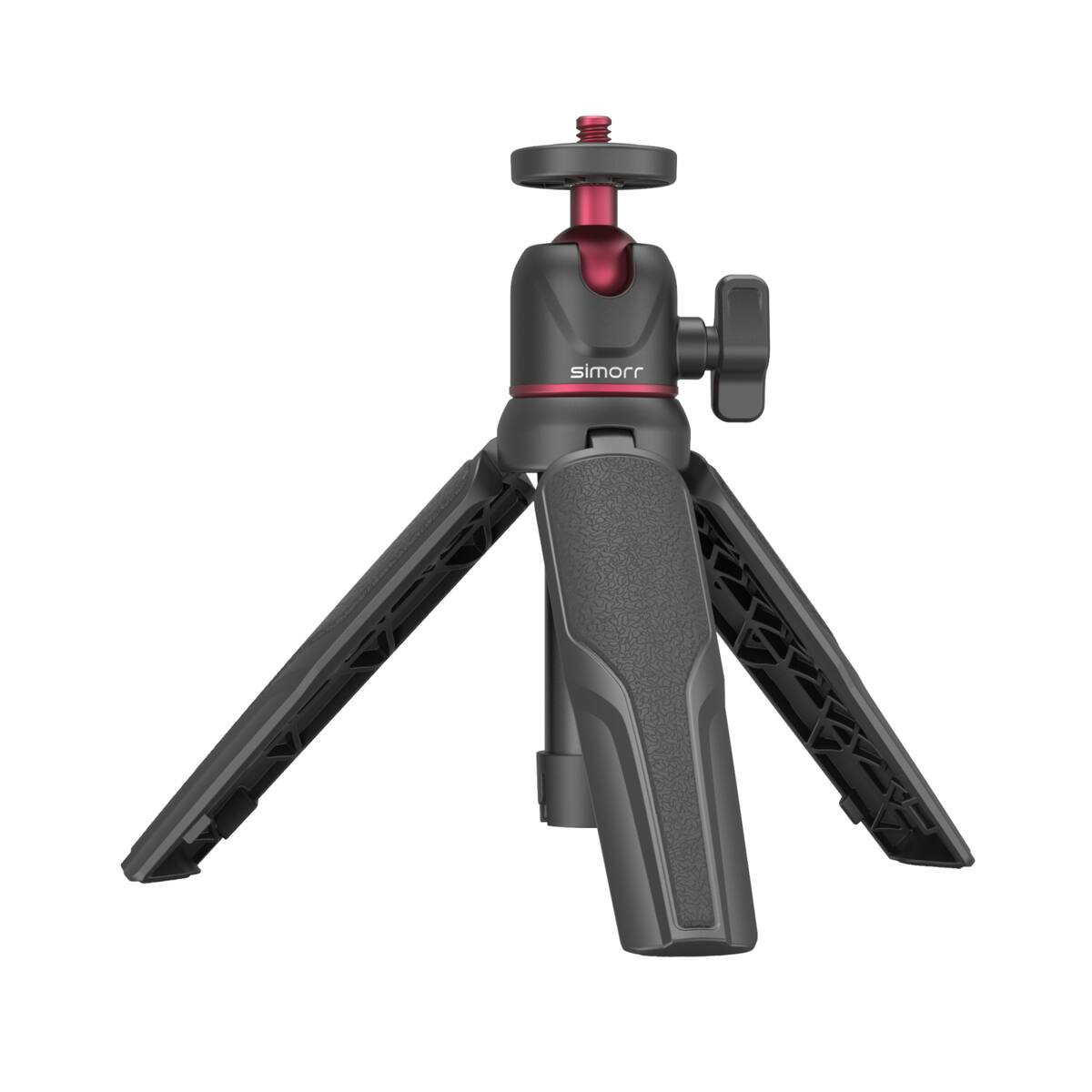 Alt View 3. Smallrig - SmallRig simorr Vigor VK-20 Vlog Tripod Kit with Phone Clamp, Kaimu Black.