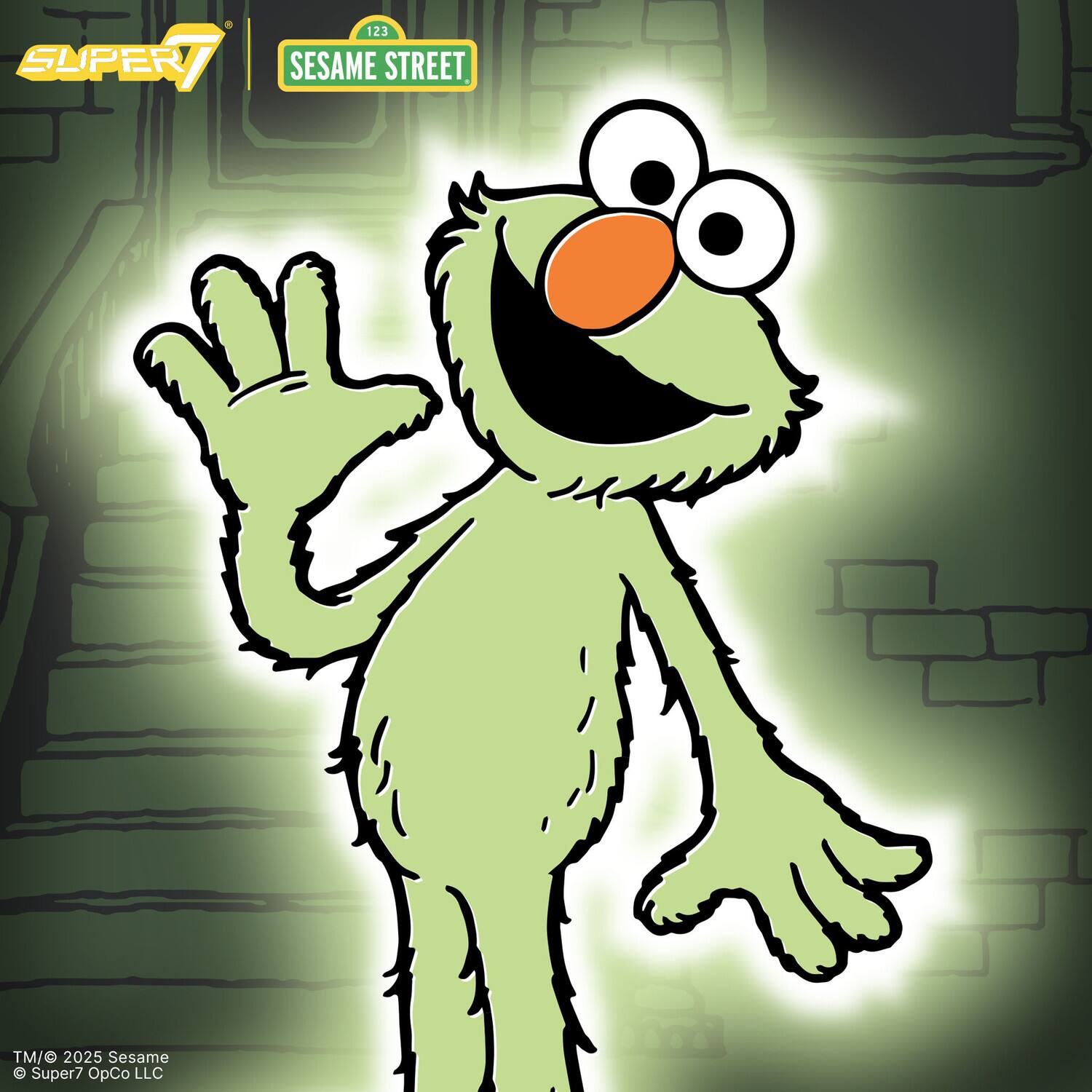 e 123 SUPER7 SESAME STREET  
TM/ © 2025 Sesame  
Super7 OpCo LLC