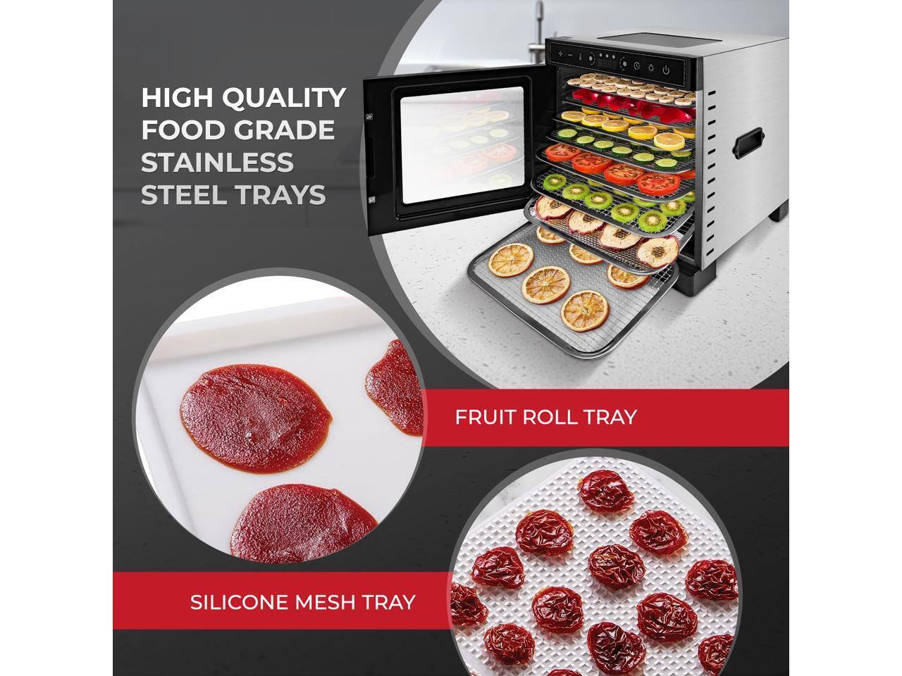 HIGH QUALITY FOOD GRADE STAINLESS STEEL TRAYS  
FRUIT ROLL TRAY  
SILICONE MESH TRAY
