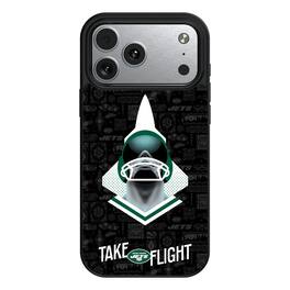 Keyscaper - NFL - New York Jets - iPhone Magnetic Bump Case - 15 - Black