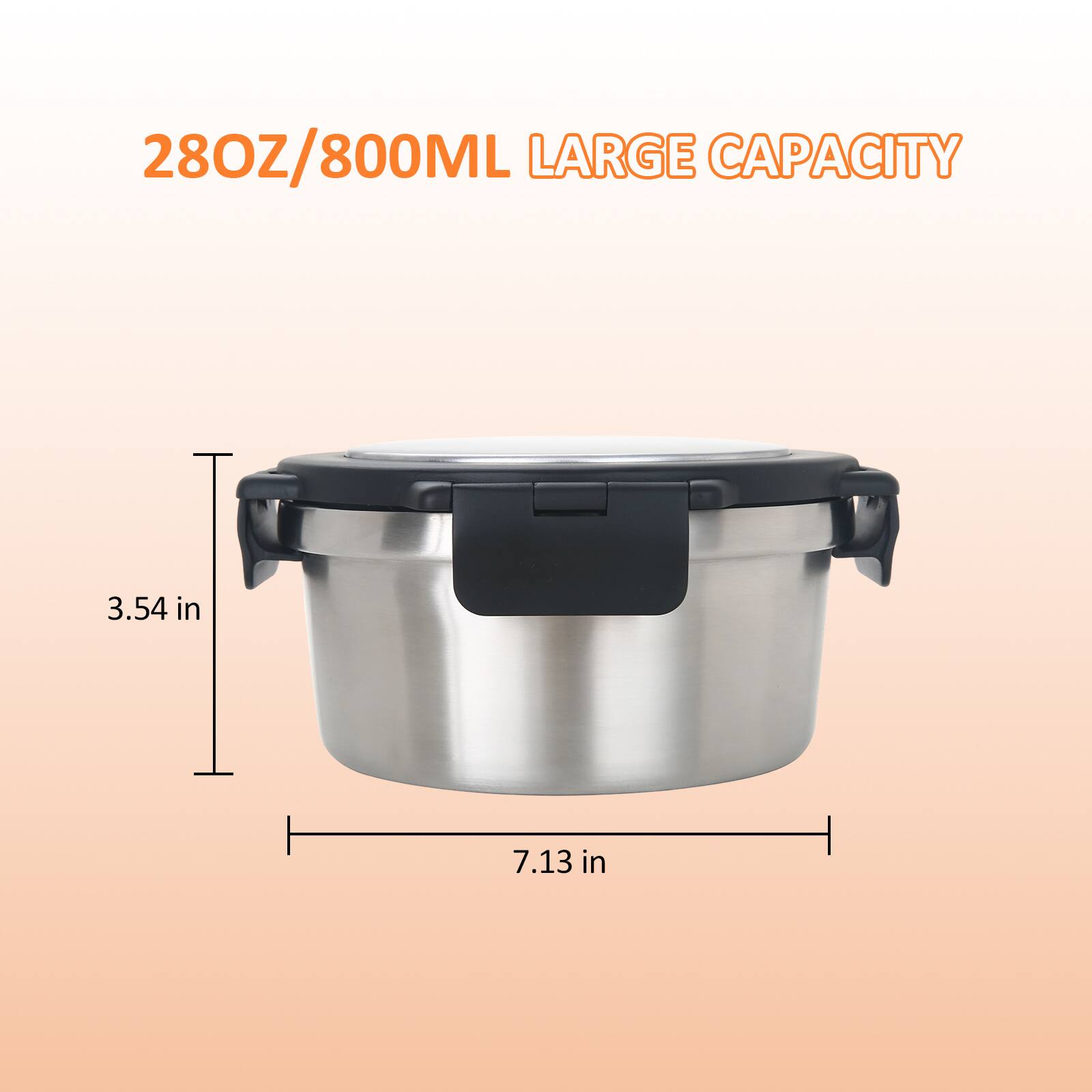 28OZ/800ML LARGE CAPACITY  
3.54 in  
7.13 in