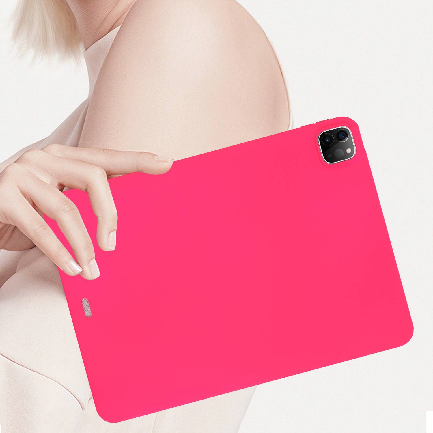 Alt View 2. Dteck - Case For Apple iPad Pro 13'' (M5) 2025/(M4) 2024 Slim Lightweight Soft TPU Skin-Friendly Anti-Scratch Protective Cover - Rose.