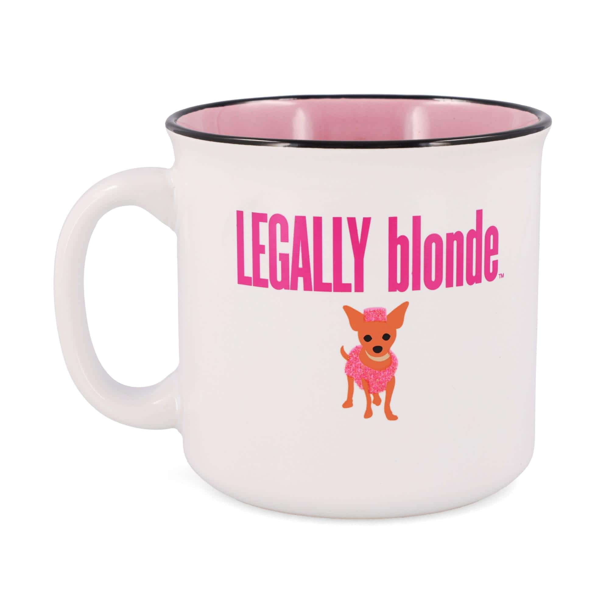 "Silver Buffalo - Legally Blonde ""Bend and Snap"" Ceramic Glitter Camper Mug | Holds 20 Ounces - White" price history on PriceWatchPro