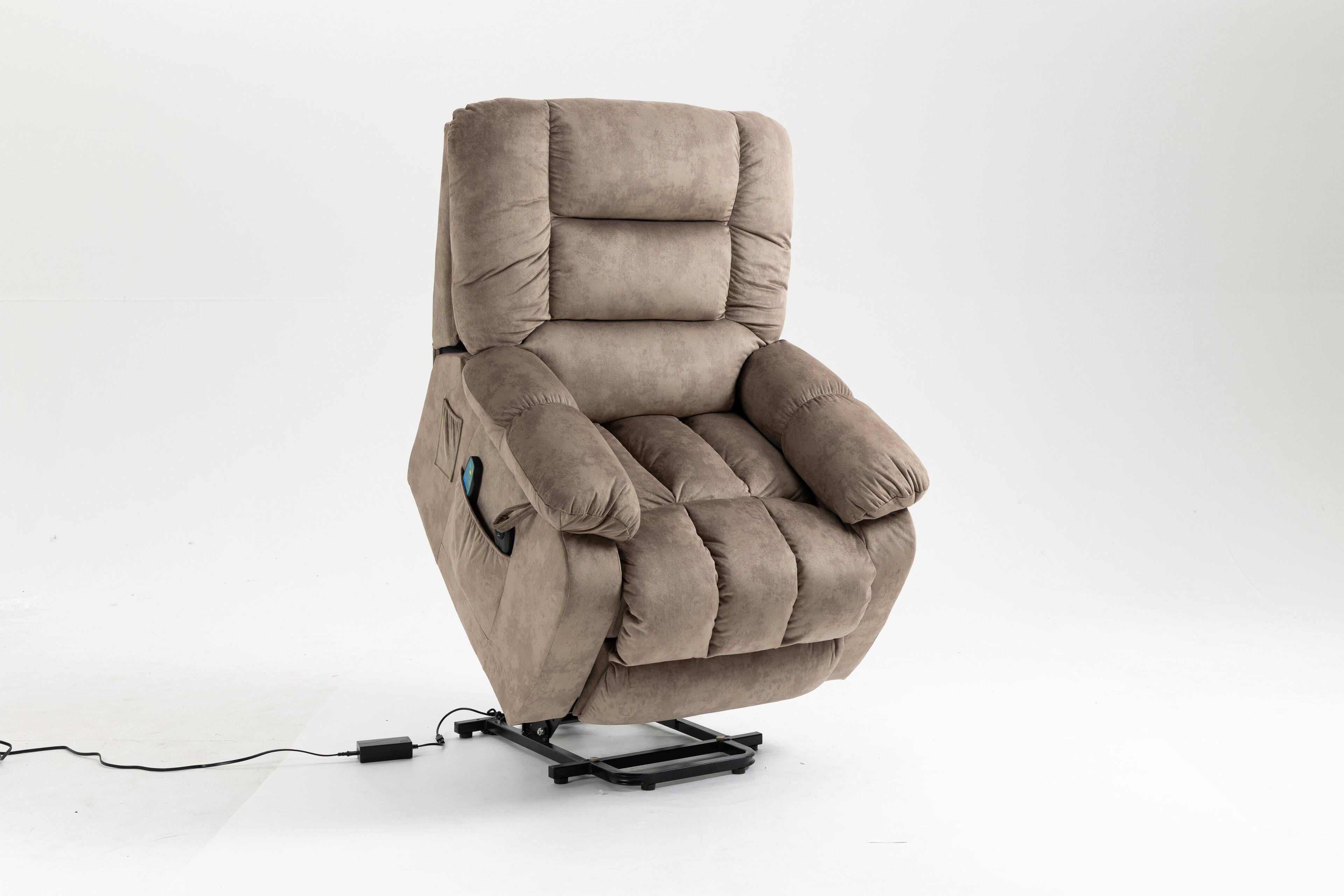 Front. TinyHomie - Recliners Lift Chair Relax Sofa Chair Livingroom Furniture Living Room Power Electric Reclining for Elderly - gray.