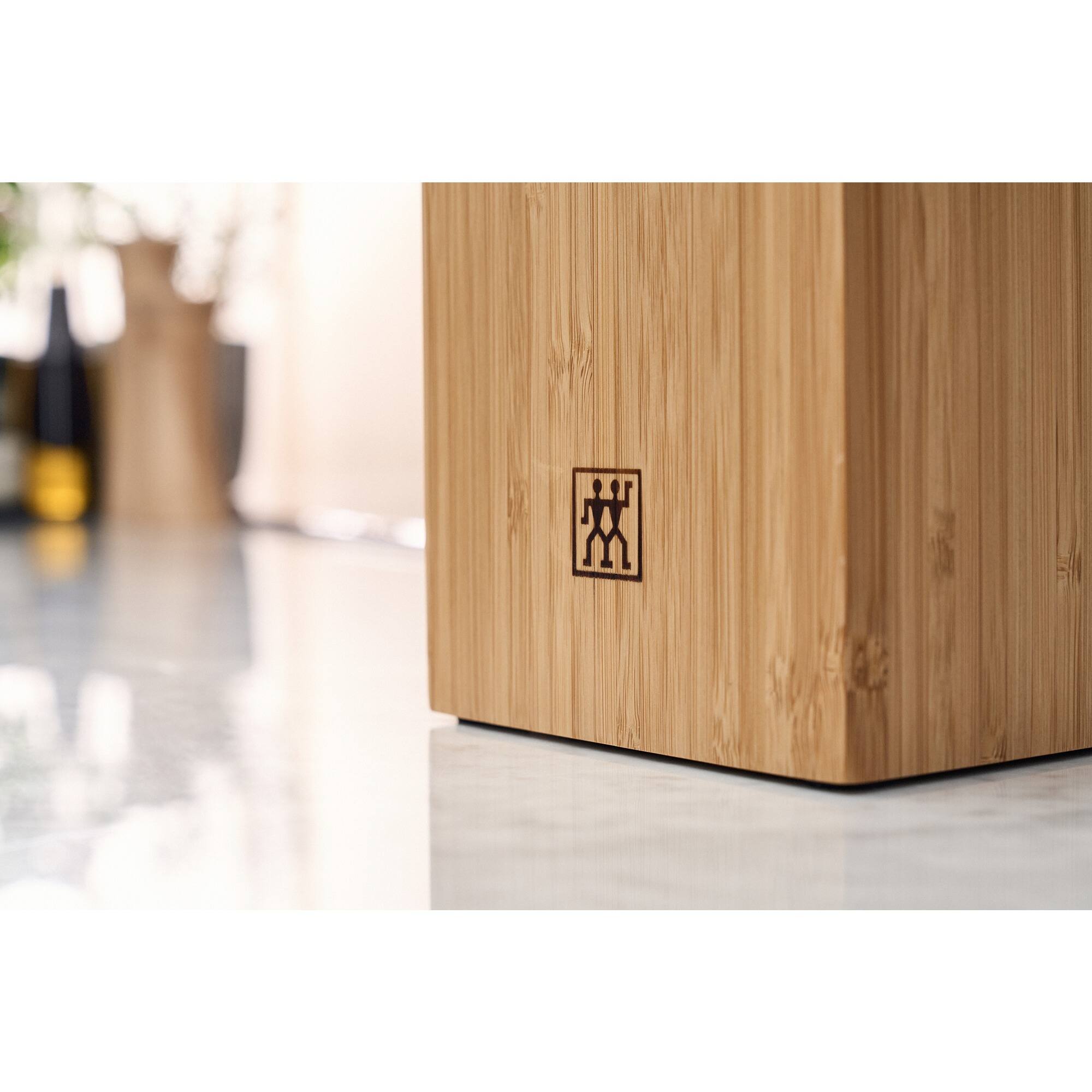 Alt View 6. ZWILLING - ZWILLING Bamboo Bristle Knife Storage Block - Natural.