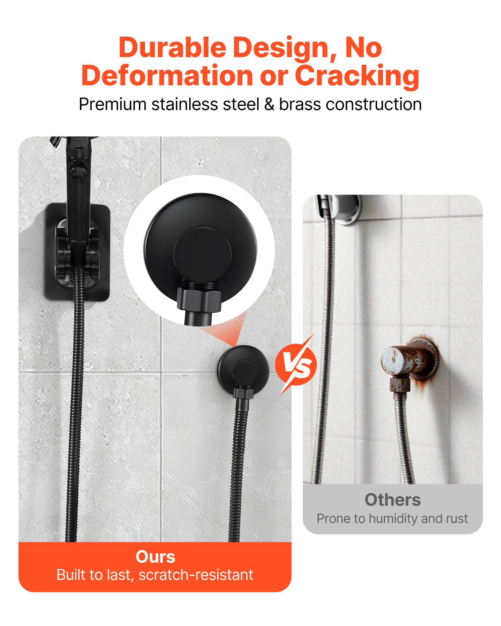 Durable Design, No Deformation or Cracking

Premium stainless steel & brass construction

VS

Others Prone to humidity and rust

Ours Built to last, scratch-resistant