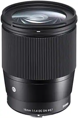 Sigma - 16mm f/1.4 DC DN Contemporary Lens for Sony E - Black