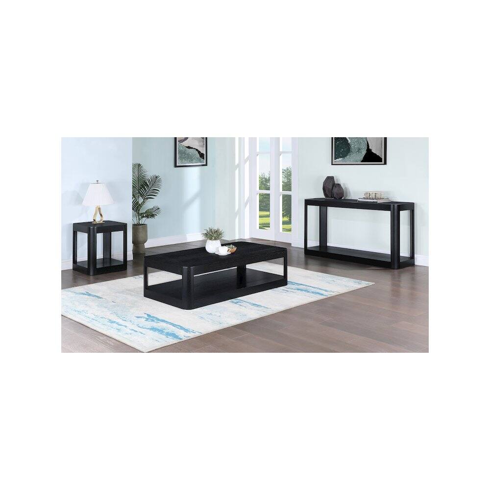 Alt View 4. Meridian Furniture - Reeves Black Coffee Table - Black.