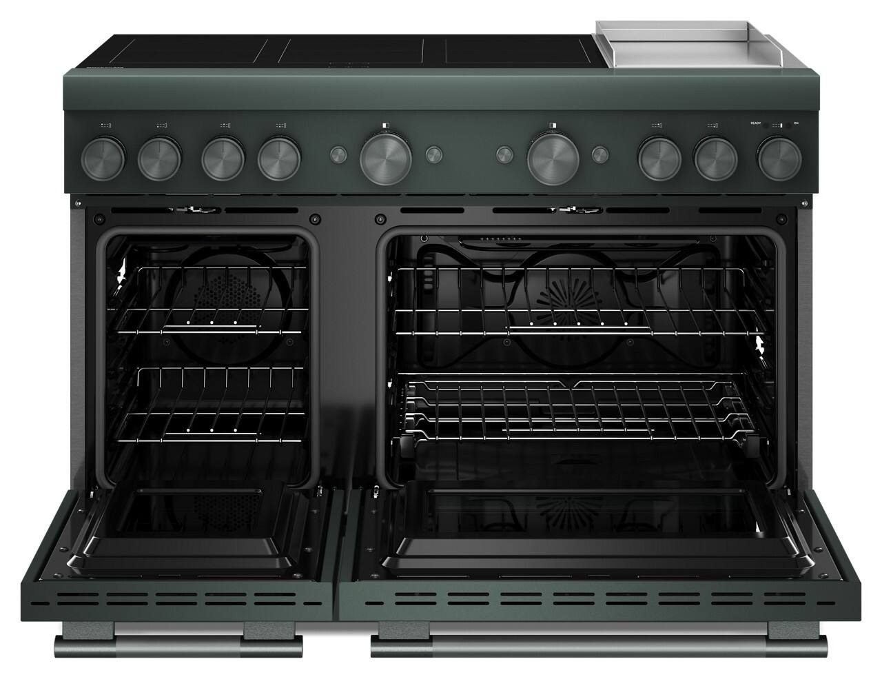 Alt View 1. KitchenAid - 6.3 Cu. Ft. Freestanding Double Oven Electric Induction Commercial-Style Range with Griddle - Juniper.