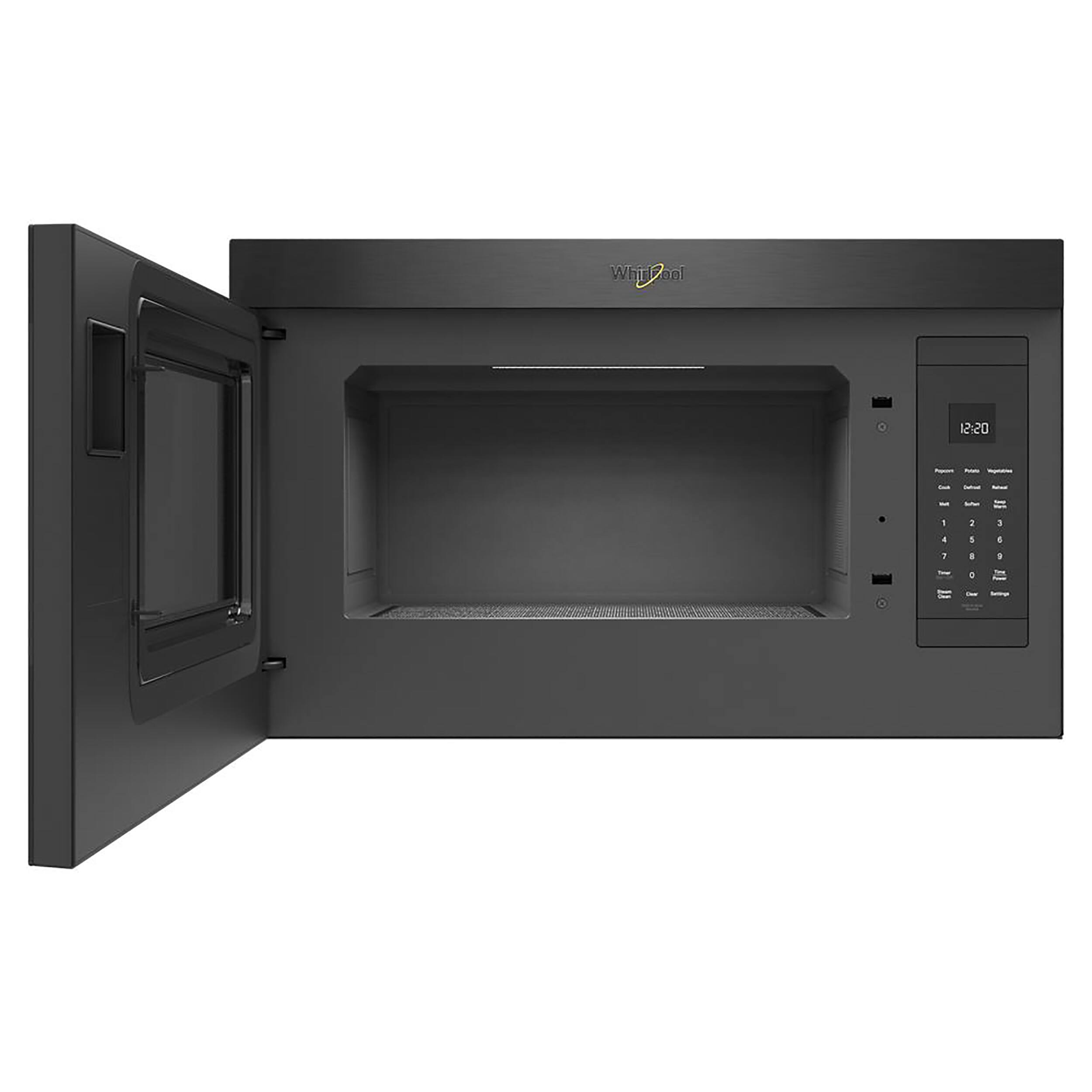 Alt View 11. Whirlpool - 1.1 Cu. Ft. Over-the-Range Microwave with Flush Built-in Design - Black Stainless.