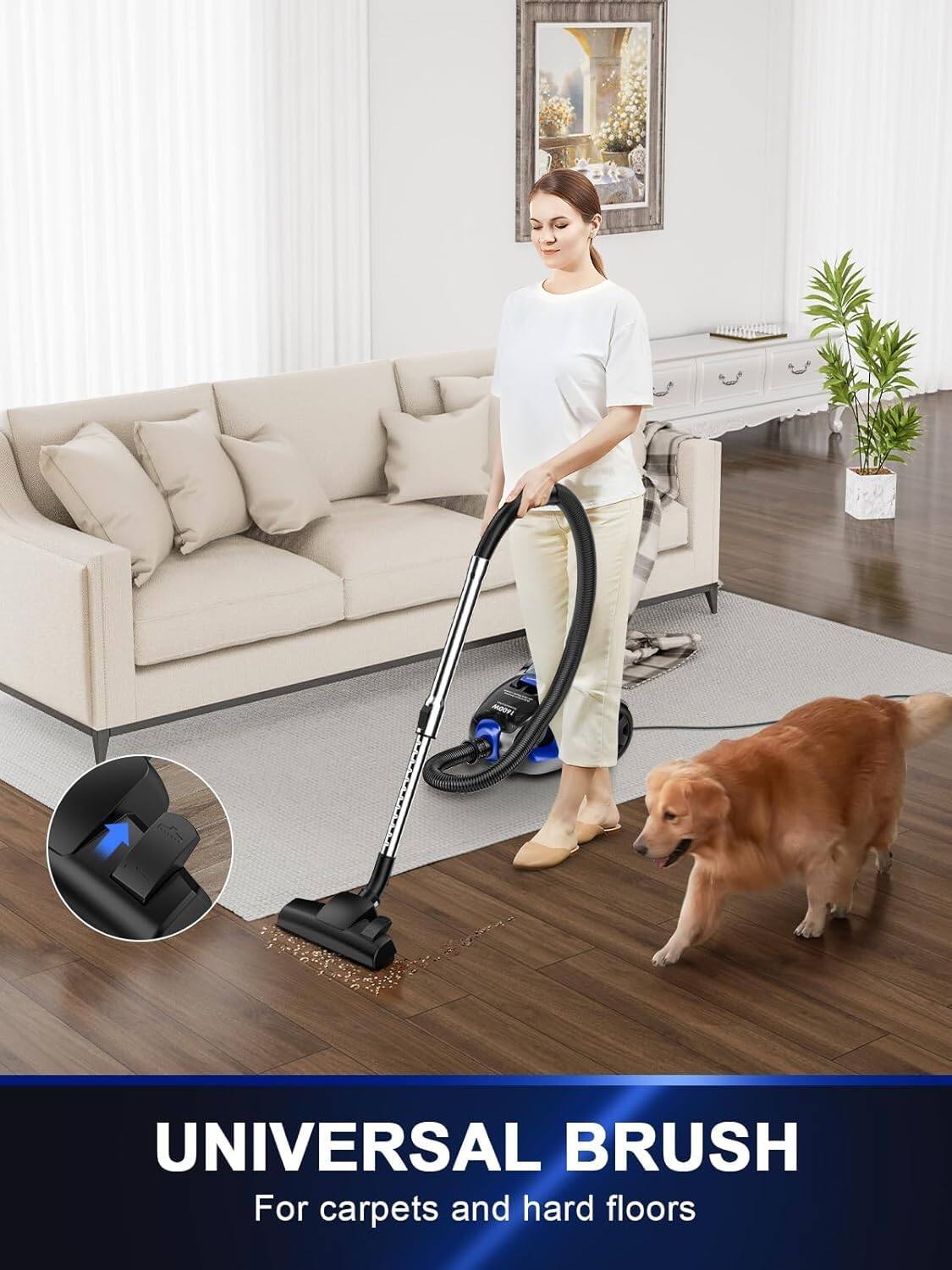 UNIVERSAL BRUSH  
For carpets and hard floors