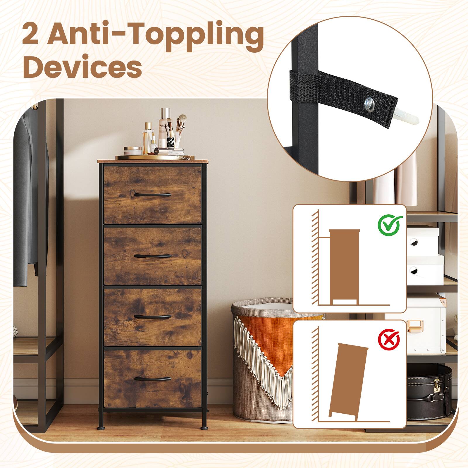 2 Anti-Toppling Devices