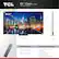 **TCL 65" Class (64.5" diag.) QM8K Series / 65QM8K**
**Dimensions:**
- TV with Stand: 56.46" x 33.86" x 14.49"
- TV without Stand: 56.46" x 32.44" x 1.97"
**What's in the Box:**
- TCL TV with Google TV
- TV Stands
- Power Cable
- TV Remote + Batteries
- Quick Start Guide
*Features and specifications subject to change. Actual remote has pre-set channel buttons. Channels can vary by country.*