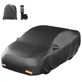 Mockins - 200 in. x 75 in. x 47 in. Extra Thick PVC Cotton Lined Heavy-Duty Sedan Cover