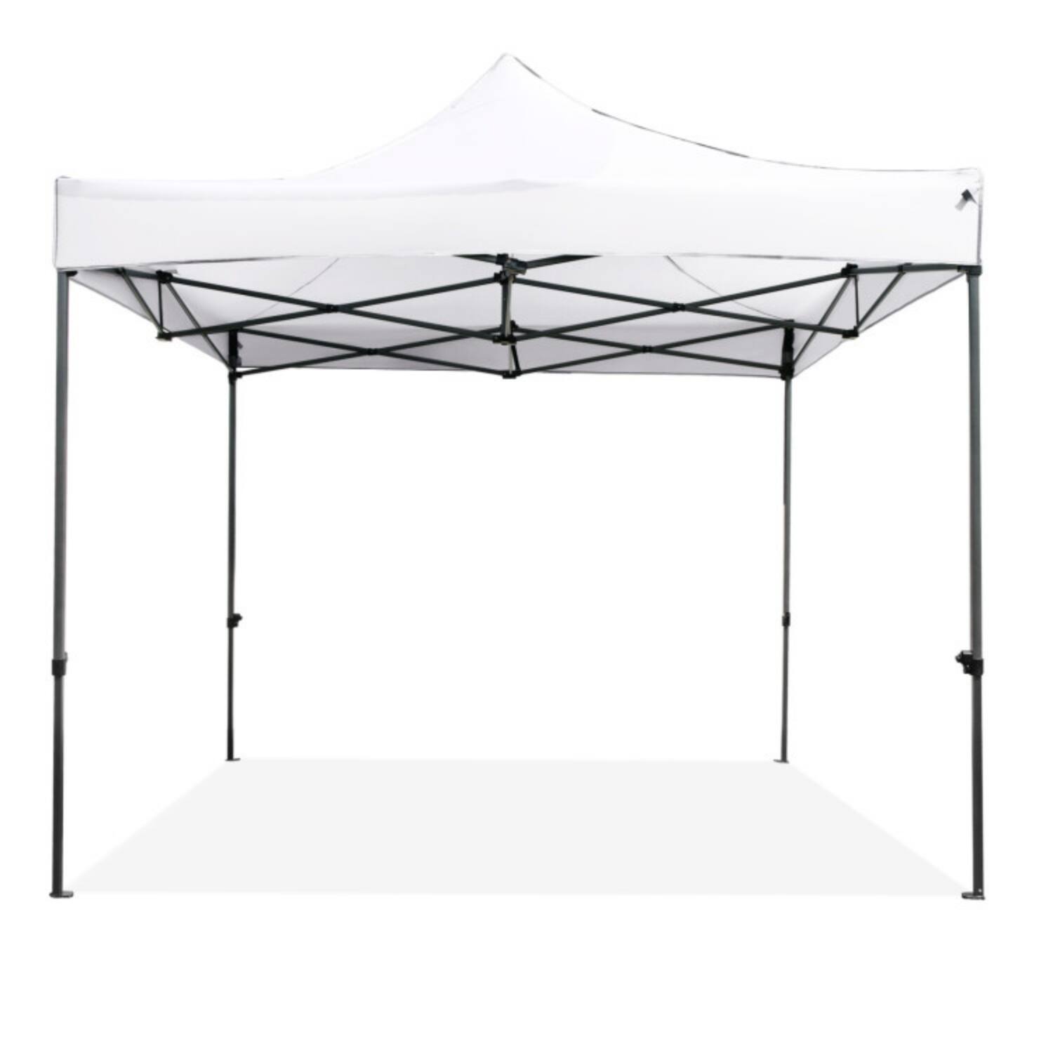 Alt View 4. Mondawe - 10 x 10 FT Pop-Up Canopy Tent with Wheeled Bag and 420D Oxford Canopy - White.