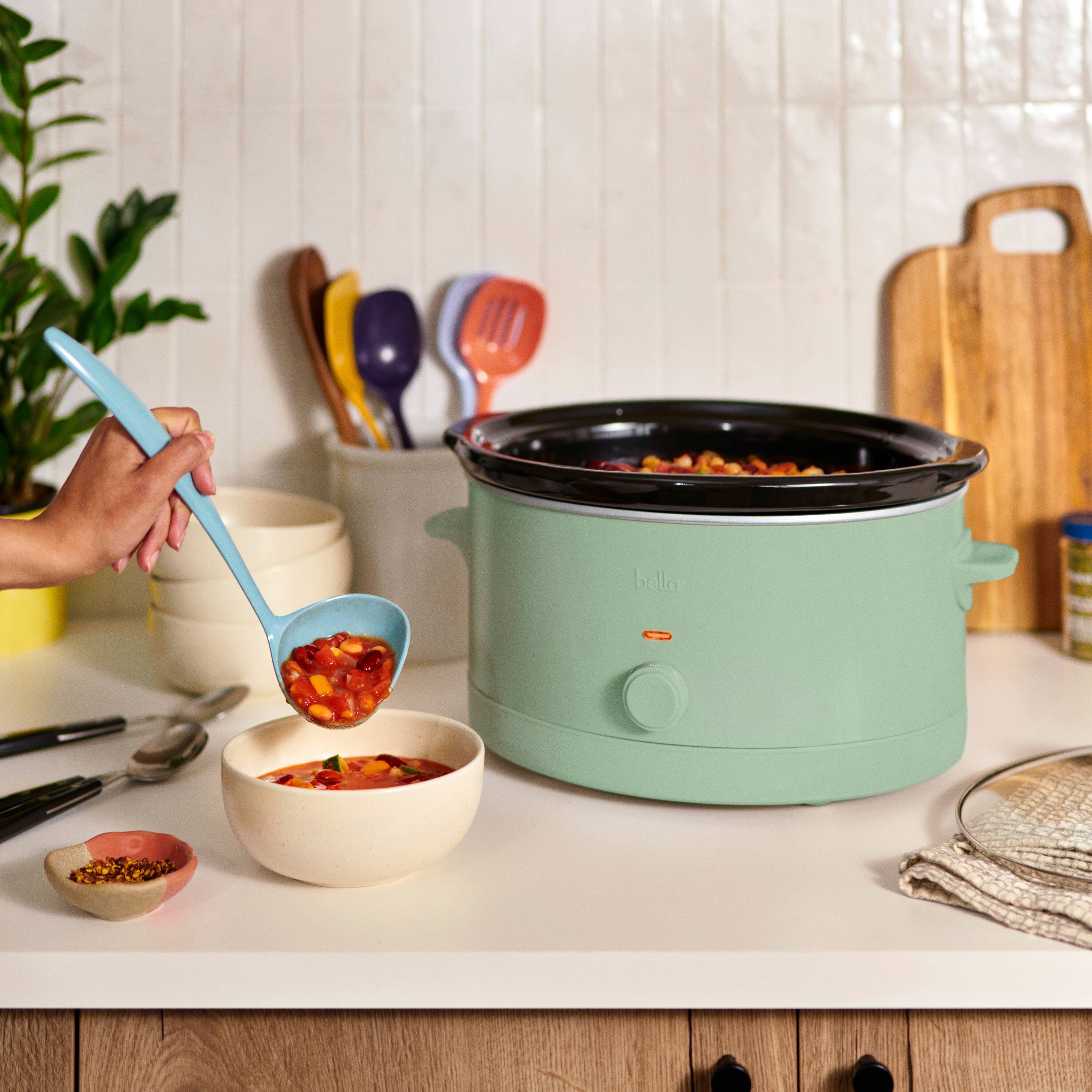 Alt View 6. Bella - 6-qt. Manual Slow Cooker - Seaglass.