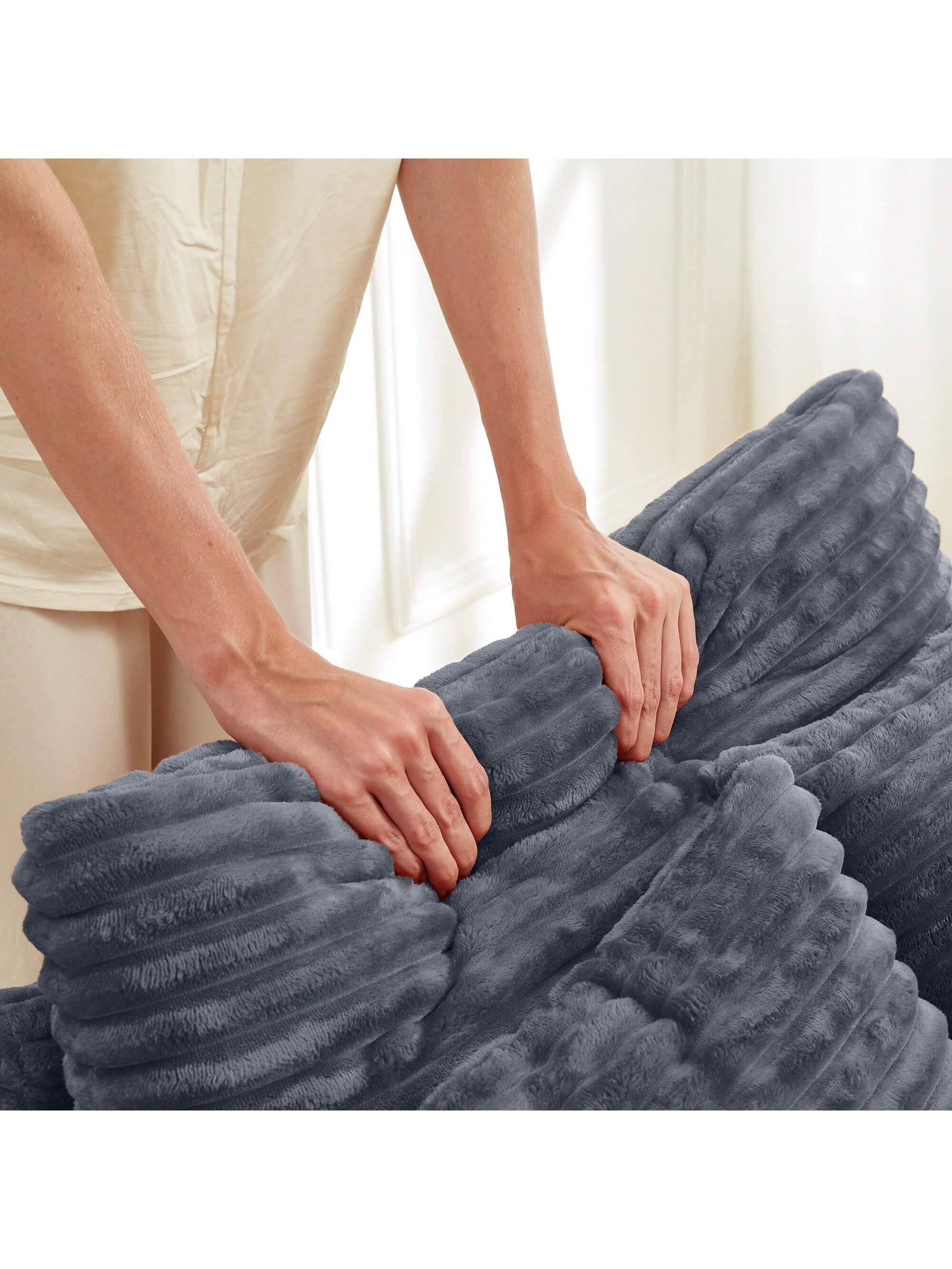 Back. Trinkets Crazed - Corduroy Chaise Lounge Sofa With Ottoman,Single Sofa Chair Bed With Storage Amrest,Cup Holder,180°Rotating Table Board - Dark Gray.