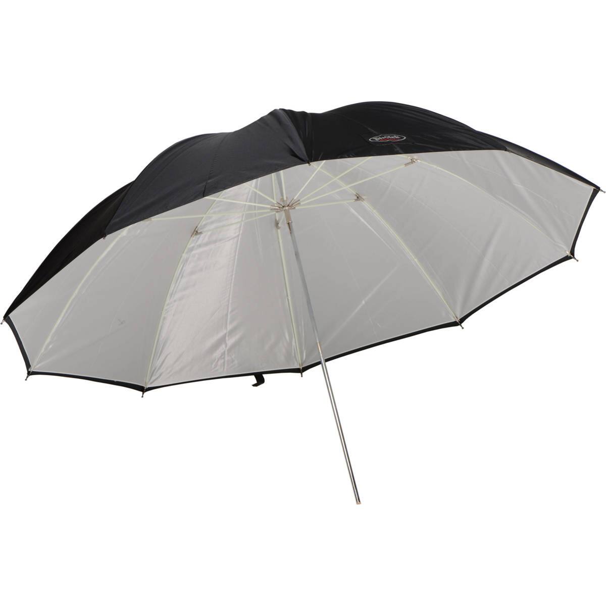 Front. Photek - Photek Goodlighter 60" Umbrella with Fiberglass Frame and 7mm Permanent Shaft, Silver.