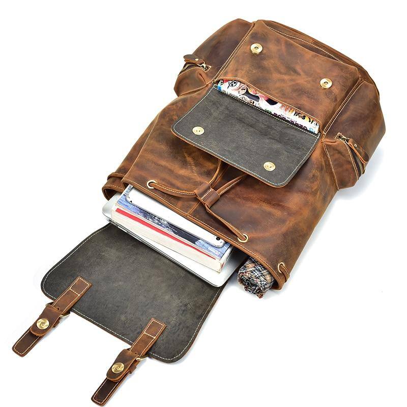 Steel Horse Leather The Hagen Backpack | Vintage Leather Backpack
