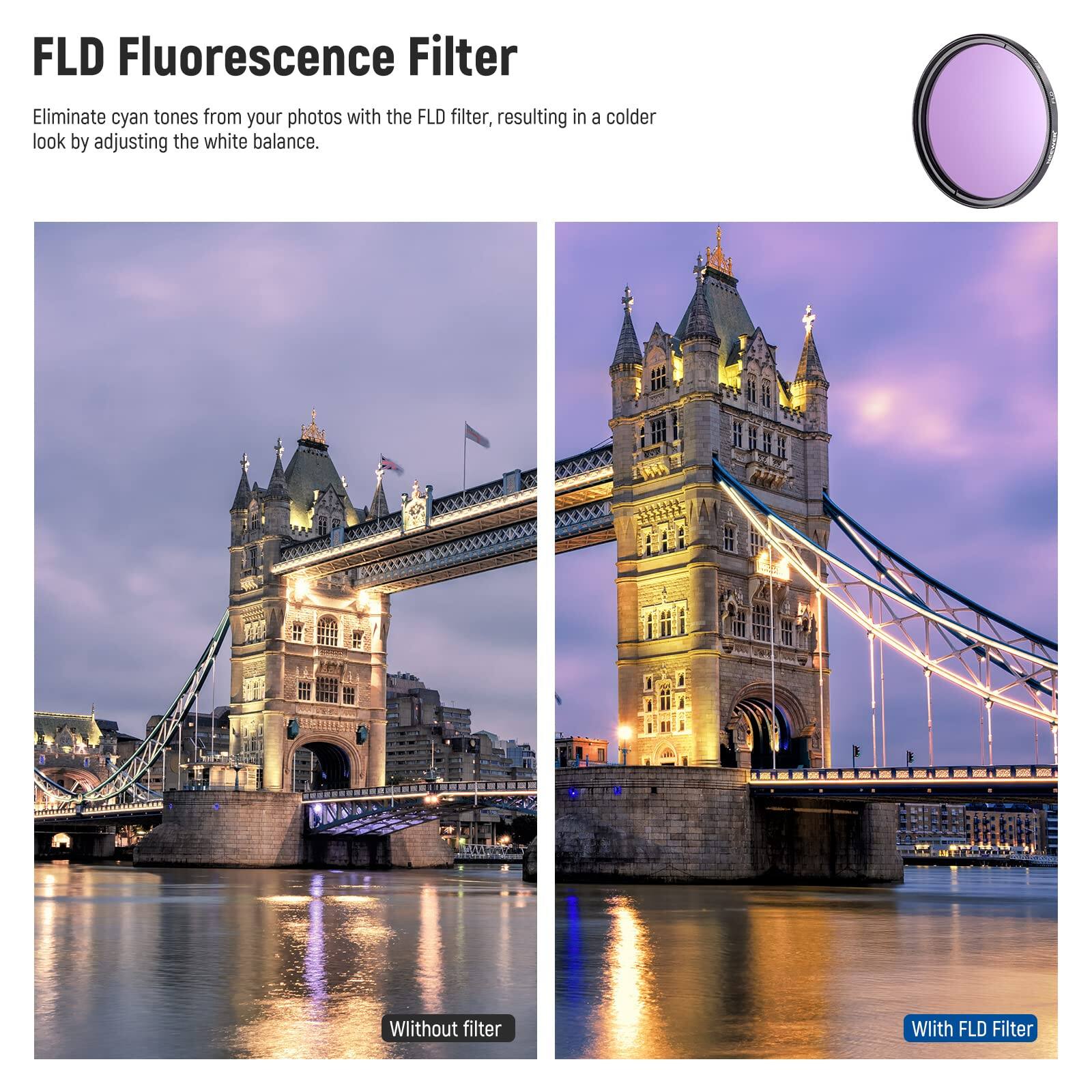 FLD Fluorescence Filter

Eliminate cyan tones from your photos with the FLD filter, resulting in a colder look by adjusting the white balance.

Without filter

With FLD Filter