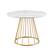 Alt View 24. Walker Edison - Modern Round Cage-Leg Dining Table - Faux White Marble.
