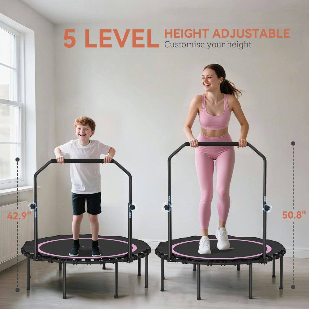 5 LEVEL  
HEIGHT ADJUSTABLE  
Customise your height  

42.9"  
50.8"