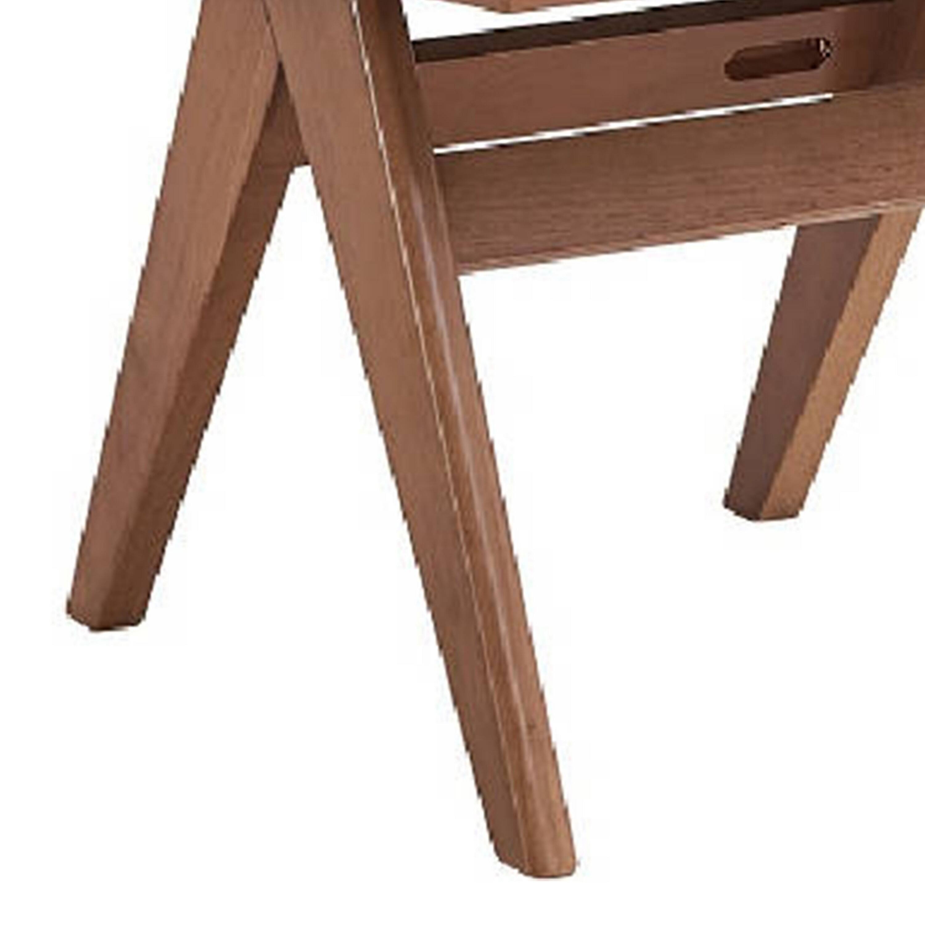 Alt View 3. Manhattan Lane - Tina 22 Inch Side Dining Chair Set of 2, Woven Rattan - Brown.