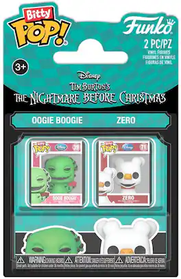 Funko - Bitty POP!: The Nightmare Before Christmas 2-Pack - Oogie & Zero - COLLECTIBLES - Multicolor