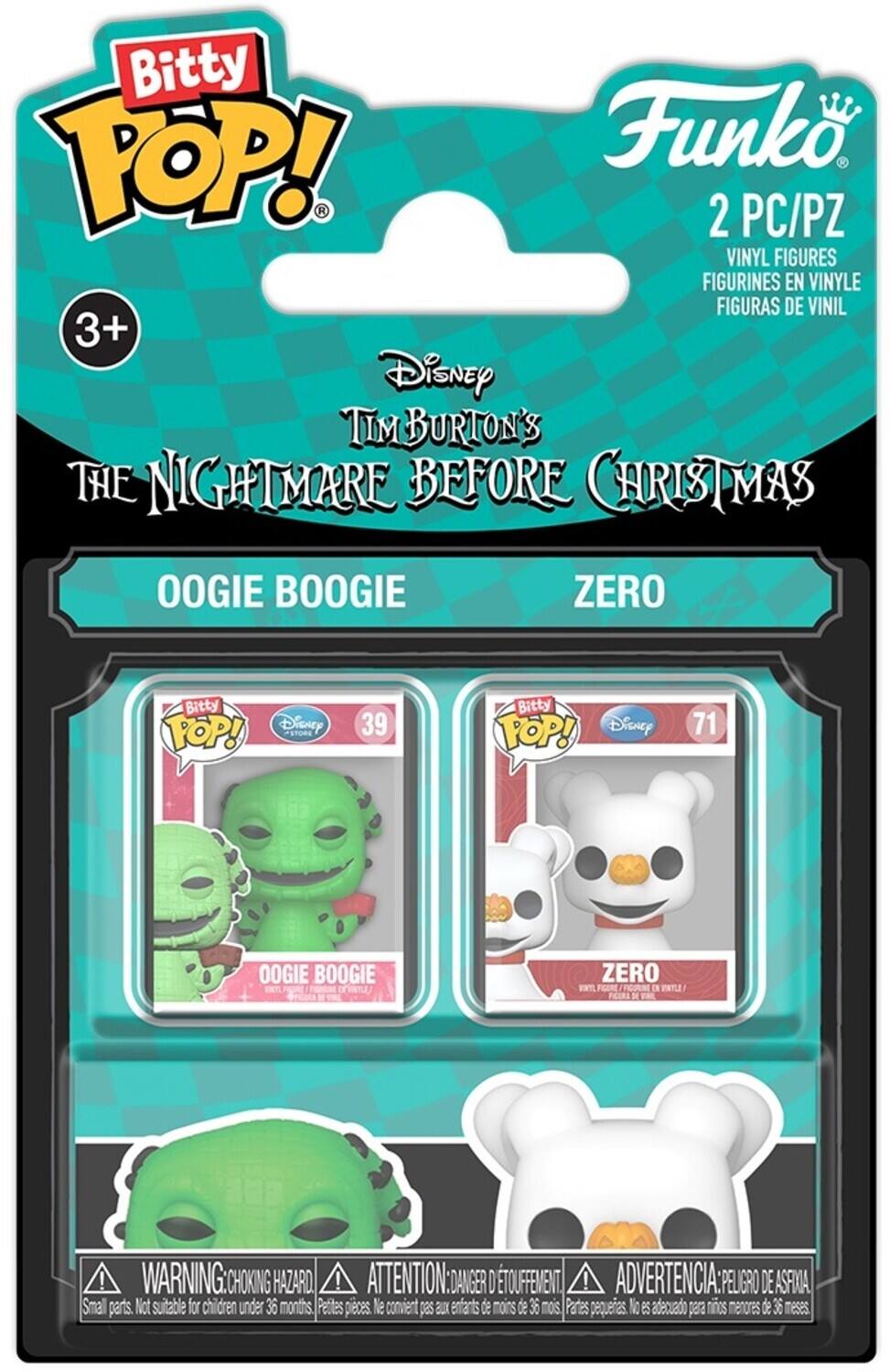Funko Bitty POP!: The Nightmare Before Christmas 2-Pack - Oogie & Zero - COLLECTIBLES