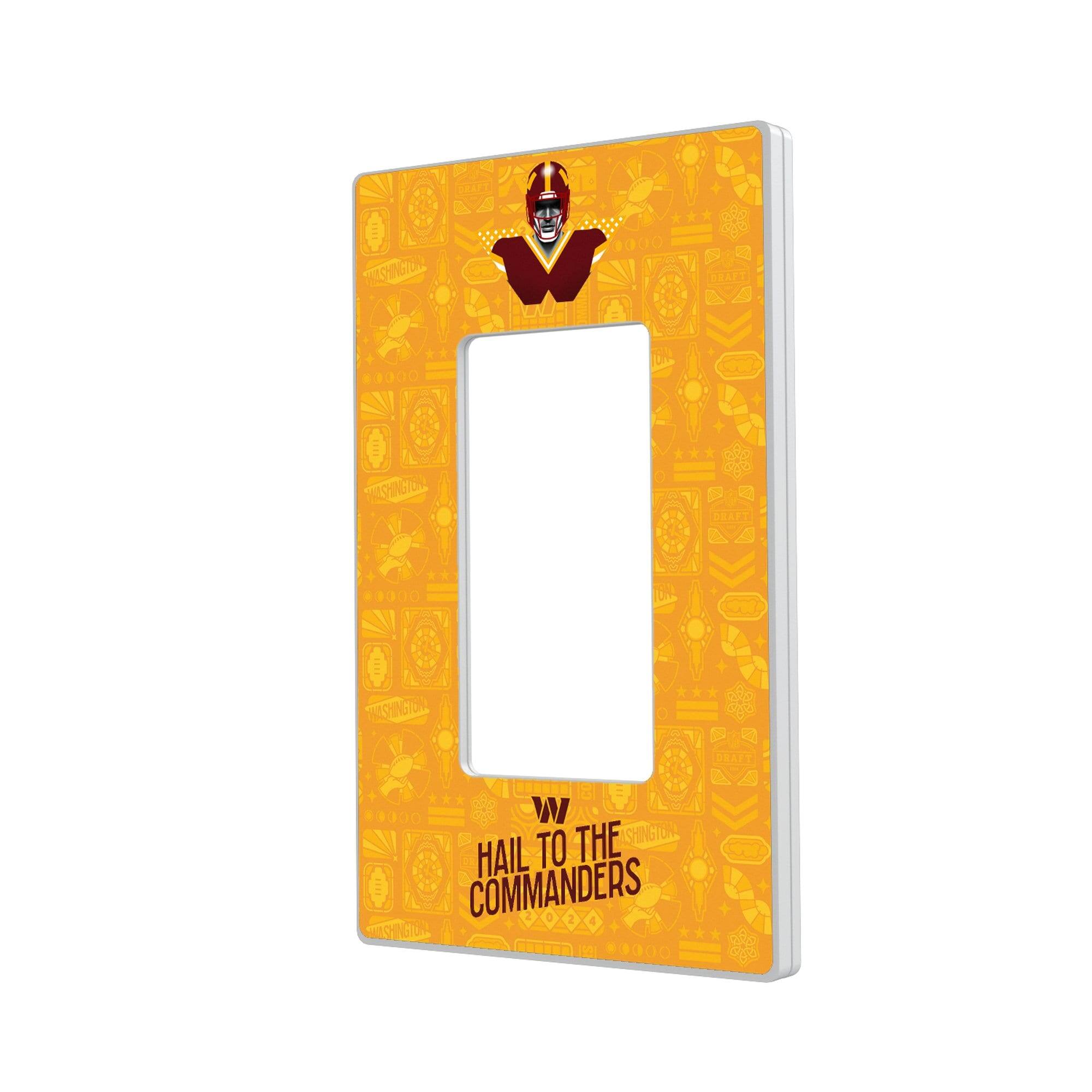Keyscaper - Washington Commanders 2024 Illustrated Limited Edition Single Rocker Light Switch Plate - White price history on PriceWatchPro