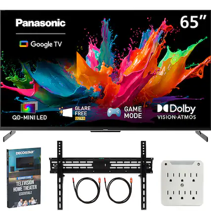 Panasonic
65"
Google TV
QD-MINI LED
GLARE FREE ULTRA
GAME MODE
Dolby VISION-ATMOS
DECOGEAR
BEGINNER'S GUIDE TELEVISION HOME THEATER ESSENTIALS