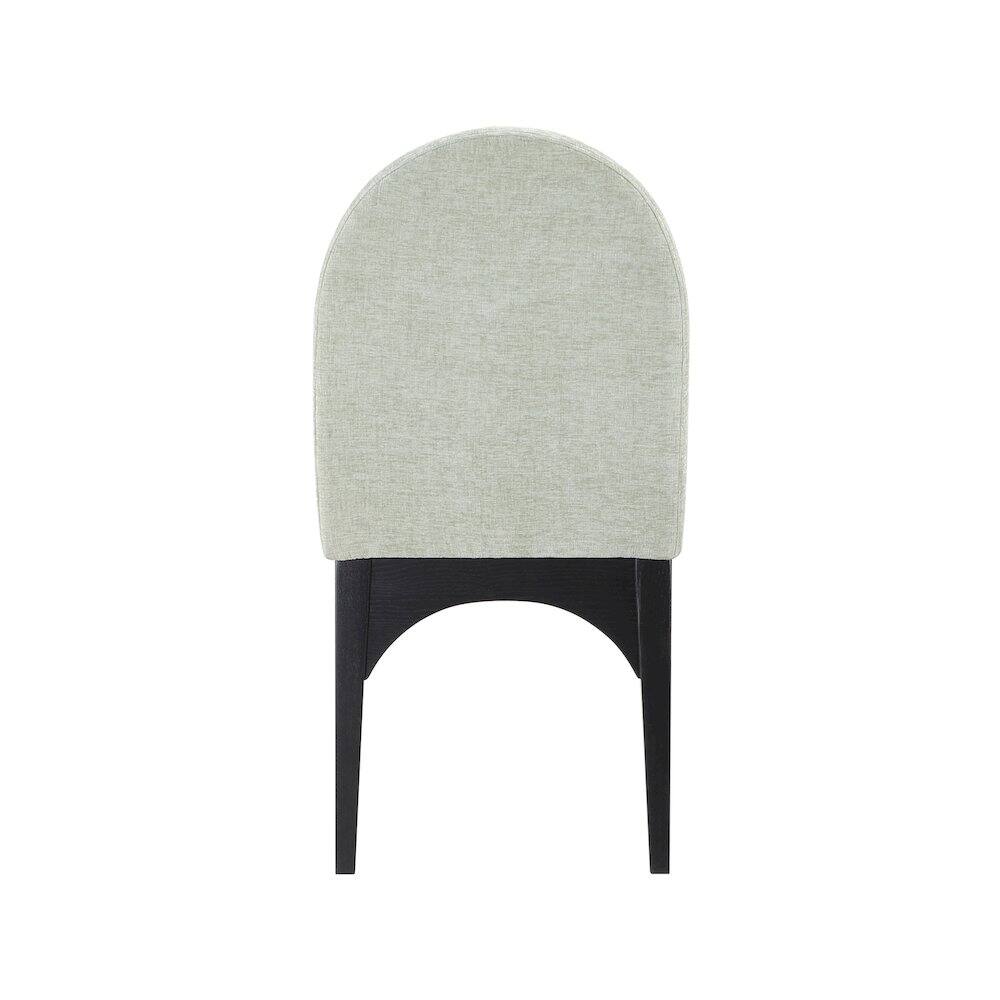 Alt View 1. Meridian Furniture - Waldorf Mint Chenille Fabric Dining Chair - Blue.