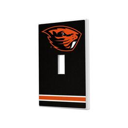 Keyscaper - Oregon State Beavers Stripe Design Single Toggle Light Switch Plate - Multicolor